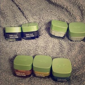 Lot of L’Oreal Paris clay new unopened face masks